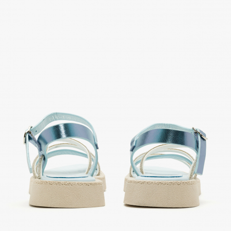Sandale Dama Casual Bleu, Barete cu Cristale și Talpa Ușoară, LAB Milano by Renzoni 0030199 [4]