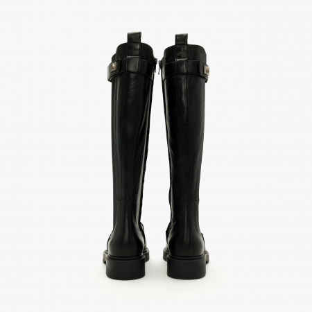 Cizme Dama Casual/Elegant, Negru, Toc Comod 4 cm, Vipusca Elastica, Varf Clasic, Giorgio Fabiani 242035 [3]