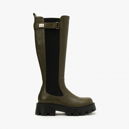 Cizme Dama Casual/Elegant, Oliv, Toc Comod 6 cm, Piele Naturala, Giorgio Fabiani 242011 [1]
