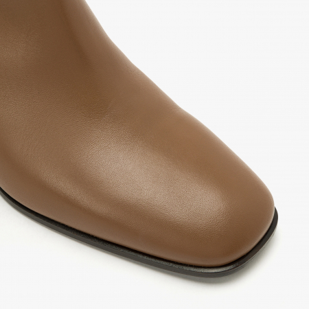 Cizme Dama Elegante, Piele Naturală, Cognac, Toc Gros 6 cm, Giovanni Fabiani 23319 [2]
