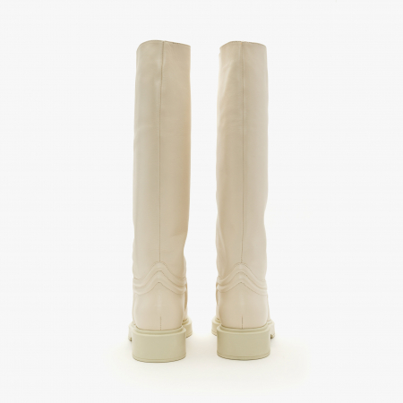 Cizme Dama Casual/Elegant, Bej, Toc Comod 4 cm, Piele Naturala, Giorgio Fabiani 242008 [3]