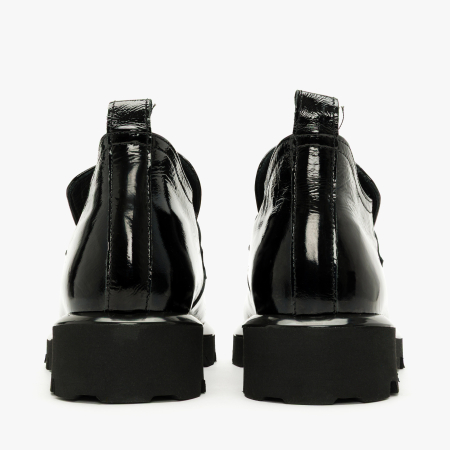 Ghete Damă Casual din Lac, Negru, Accesorii Metalice, Talpa Comoda, LAB Milano by Renzoni 06308399 [4]