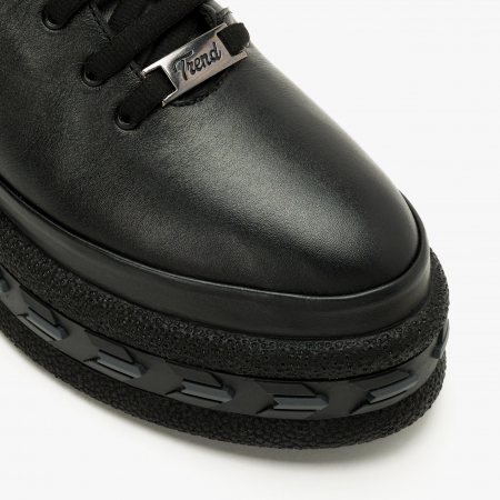 Ghete Dama Casual, Negre, Piele Naturala, Talpa Comoda 5 cm, LAB Milano by Renzoni P075KS58 [2]