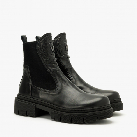 Ghete Dama Casual - Ghete Dama Casual, Negru, Vipusca Elastica, Toc Comod, Sezon Toamna-Iarna, Mara by Giorgio Fabiani MA291