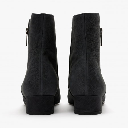 Ghete Dama Elegante din Nabuc, Culori Negru si Maro, Sezon Toamna-Iarna, Moda di Fausto 67641 [3]