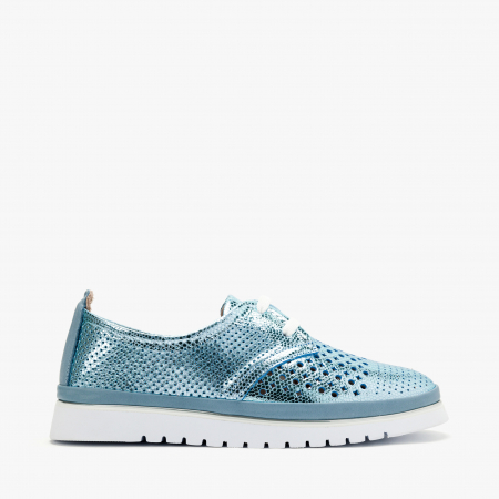 Pantofi Dama Casual Bleu-Sidef, Talpa Comoda 2 cm, LAB Milano by Renzoni 0862001 [1]
