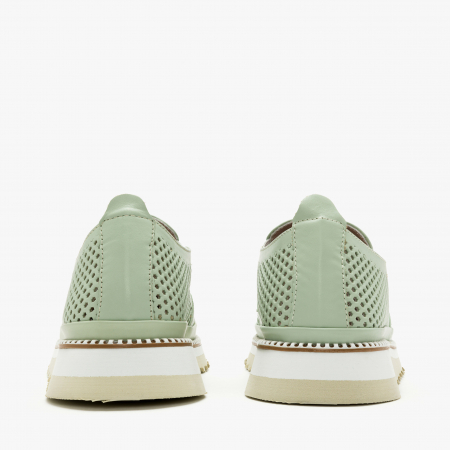 Pantofi Dama Casual Vernil, Talpa Comoda 3 cm, Piele Perforată, LAB Milano by Renzoni 0812Y2411 [4]
