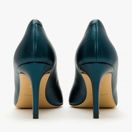 Pantofi Damă Eleganți, Bleumarin Sidefat, Toc Subțire 8 cm, Vârf Ascuțit, Giorgio Fabiani 191506 [4]