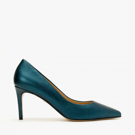 Pantofi Damă Eleganți, Bleumarin Sidefat, Toc Subțire 8 cm, Vârf Ascuțit, Giorgio Fabiani 191506 [1]