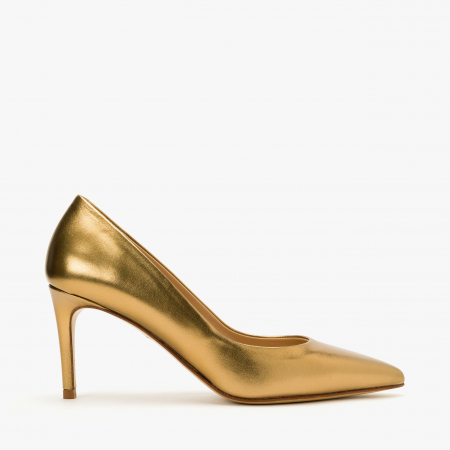 Pantofi Damă Eleganți, Bronz Sidefat, Toc Subțire 8 cm, Vârf Ascuțit, Piele, Giorgio Fabiani 191506 [1]