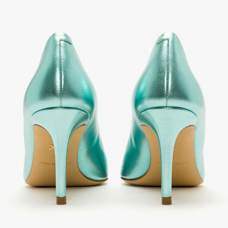 Pantofi Damă Eleganți cu Toc Subțire, Bleu Sidefat, Vârf Ascuțit, Giorgio Fabiani 191506 [4]
