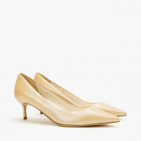Pantofi Dama - Pantofi Dama Eleganti de Culoare Crem cu Toc Subtire, Giorgio Fabiani 241052