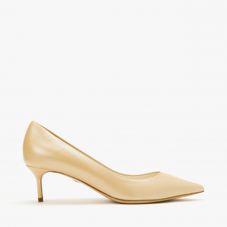 Pantofi Dama Eleganti de Culoare Crem cu Toc Subtire, Giorgio Fabiani 241052 [1]