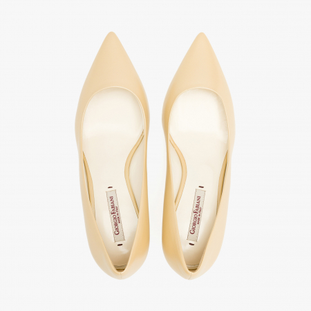 Pantofi Dama Eleganti de Culoare Crem cu Toc Subtire, Giorgio Fabiani 241052 [2]