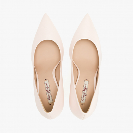 Pantofi Dama Eleganti din Piele de Culoare Roz cu Toc Subtire de 8cm, Giorgio Fabiani 241060 [2]