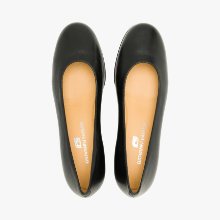Pantofi Damă Eleganți din Piele Neagra, Talpă Ortopedică Comodă și Design Minimalist, Giovanni Fabiani 25435 [2]