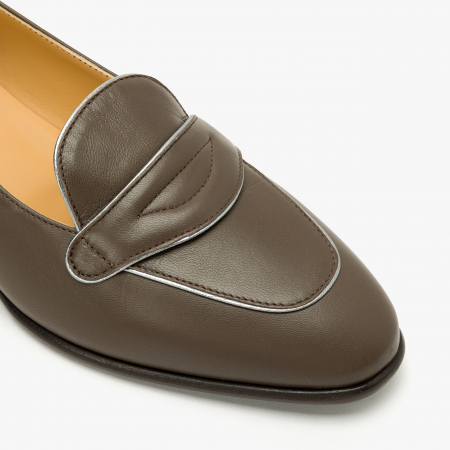 Pantofi Dama Eleganti, Oliv, Toc Comod 3 cm, Piele Naturala, Giovanni Fabiani 24370 [3]