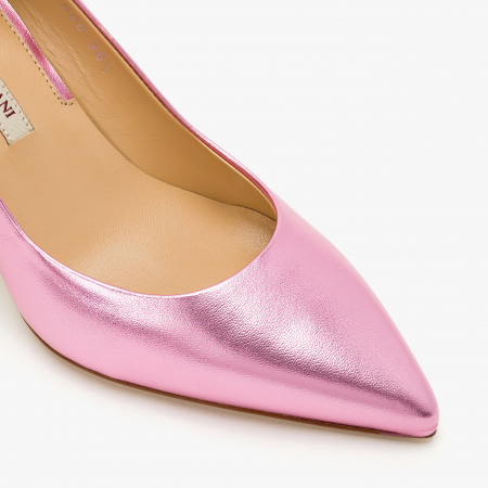 Pantofi Damă Eleganți Stiletto, Roz Lucios, Toc Subțire 8 cm, Vârf Ascuțit, Giorgio Fabiani 191506 [3]