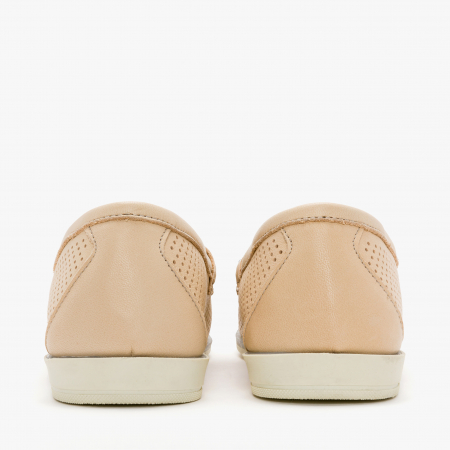 Pantofi Dama Casual, Piele Perforata, Culori Bej, Bleu si Galben, Comozi, Talpa Flexibila, LAB Milano by Renzoni 200 [4]