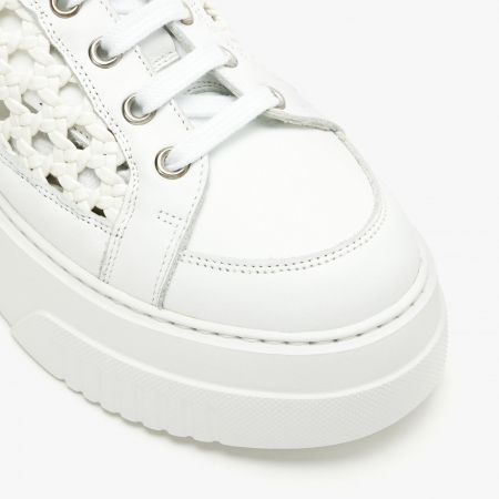 Pantofi Dama Casual, Culoare Alba, Talpa Comoda in 2 Straturi, Spuma Presata si Talpa de Cauciuc, Renzoni 5396 [3]