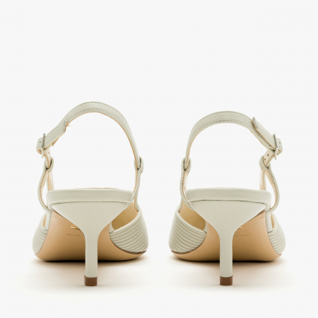 Pantofi Sanda Dama Eleganti din Piele de Culoare Gri, cu Toc Subtire de 5cm, Giorgio Fabiani 241047 [4]