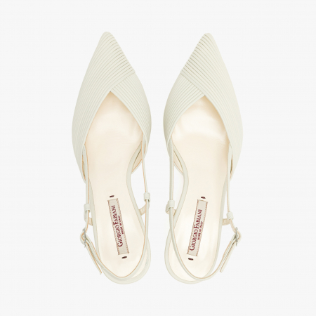 Pantofi Sanda Dama Eleganti din Piele de Culoare Gri, cu Toc Subtire de 5cm, Giorgio Fabiani 241047 [2]