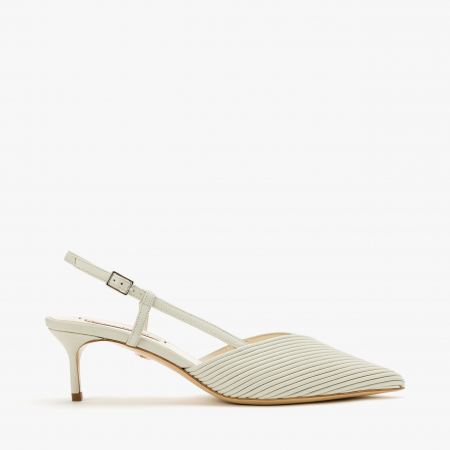 Pantofi Sanda Dama Eleganti din Piele de Culoare Gri, cu Toc Subtire de 5cm, Giorgio Fabiani 241047 [1]