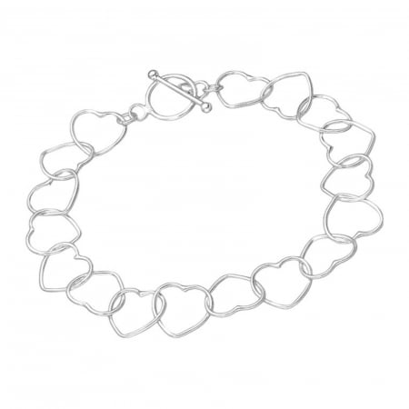 bratara pentru copii model heart din argint 925