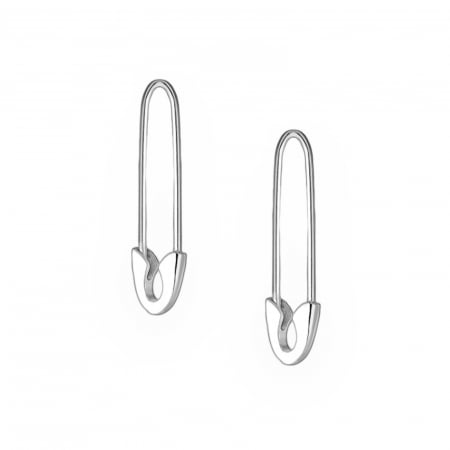 cercei ear cuff safety pin din argint 925