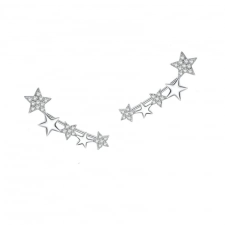 cercei ear cuff climber stars din argint 925