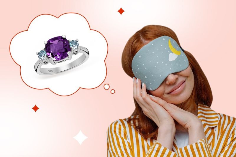 Inel argint 925 cu ametist si topaz