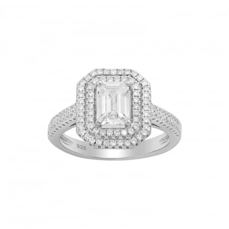 inel argint 925 statement diamond