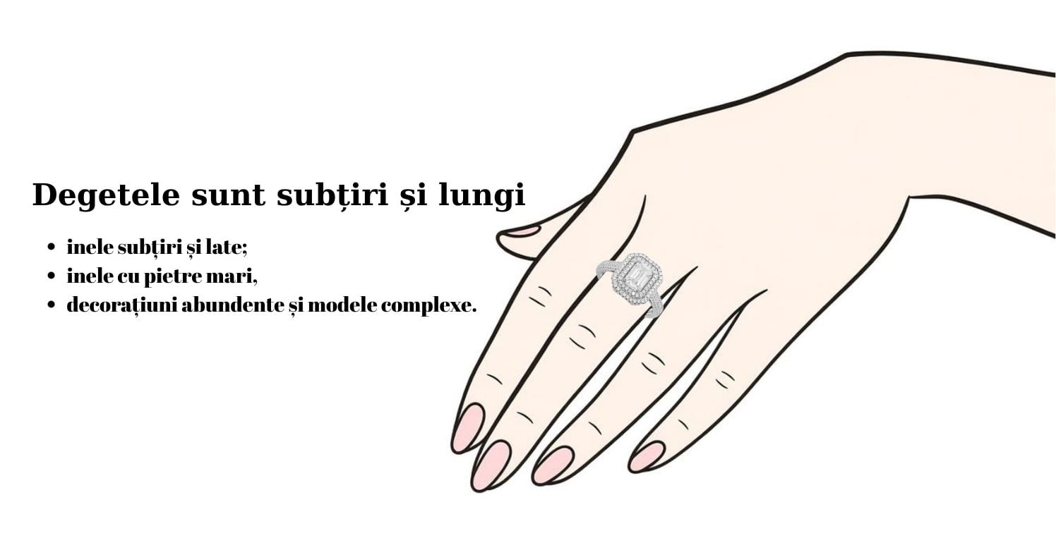 Inele pentru degete subțiri