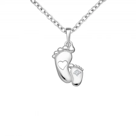 pandantiv picioruse bebe din argint 925