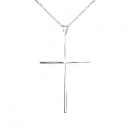 pandantiv cruce masiva din argint 925