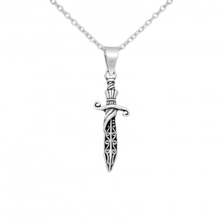 pandantiv sabie gotica din argint 925