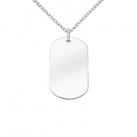 Pandantiv militar placuta identificare din argint 925