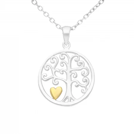 Pandantiv Tree of Life si Inima din Argint