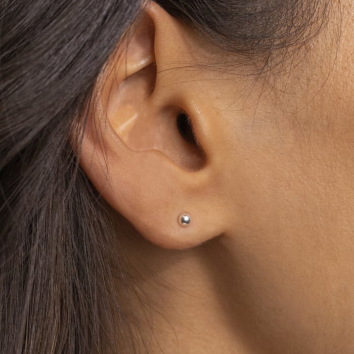 Cercei ball 2 mm din argint 2C143 [2]