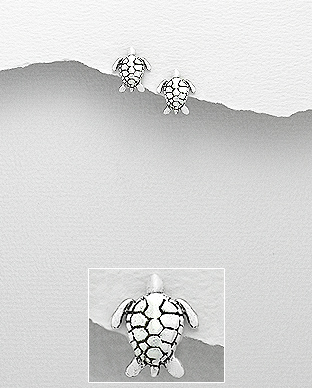 Cercei brosca testoasa din argint 1C-352 [2]