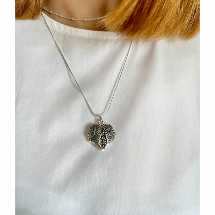 Medalion din argint pentru poza Angel wings 2P75 [3]