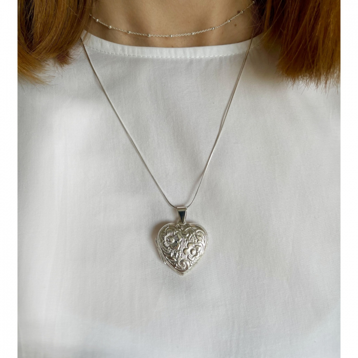 Medalion pentru poza - Vintage Heart 2P77 [2]