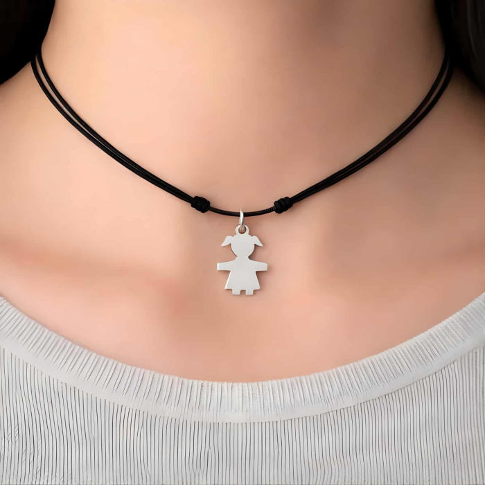 Pandantiv fetiță din argint 925 [2]