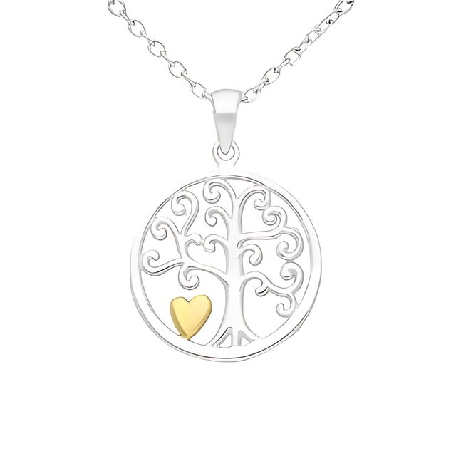 Tree of Life si inima pandantiv argint 2P112 [1]