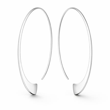 Cercei - Cercei argint creole minimalist