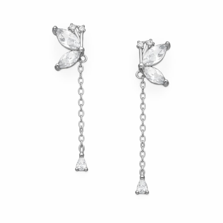 Colectia „ Vestitorii primaverii ” - Cercei argint - Love Butterfly