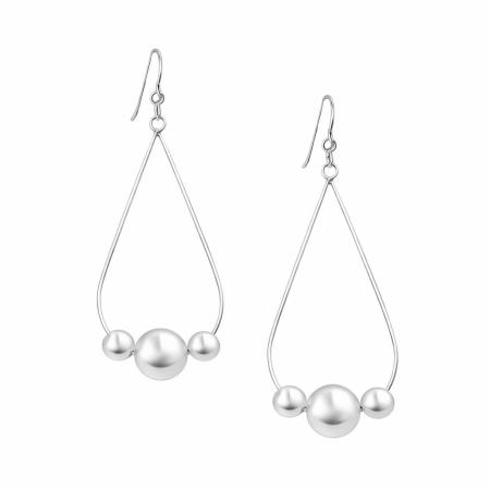 Colectia „ Vestitorii primaverii ” - Cercei argint sfere - Triple ball drop 2C93