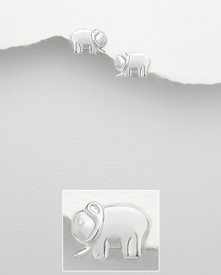 Cercei elefant din argint 1C-144 [1]