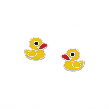 Cadouri Craciun - Cercei fetite din argint Duck