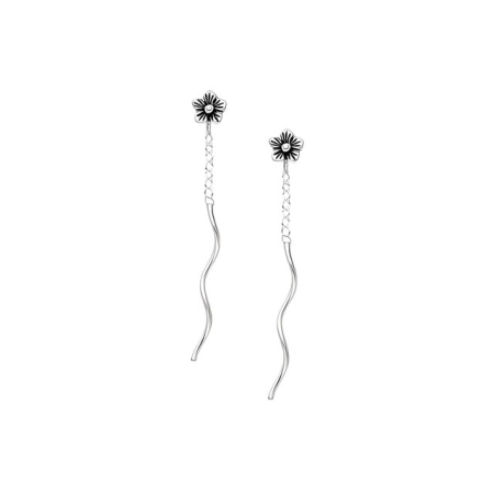 CERCEI FORMA - Cercei Floare din Argint 925 1C-145 - bijuterii argint